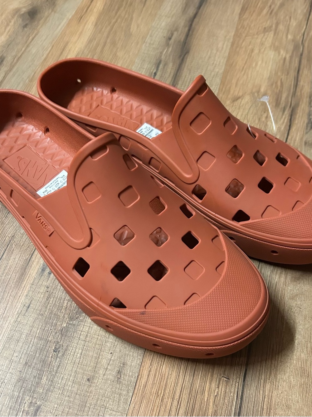 Vans Slip-On Mule TRK Burnt Ochre Brown Sneakers Water Shoe Sandals Size 11 NWOT